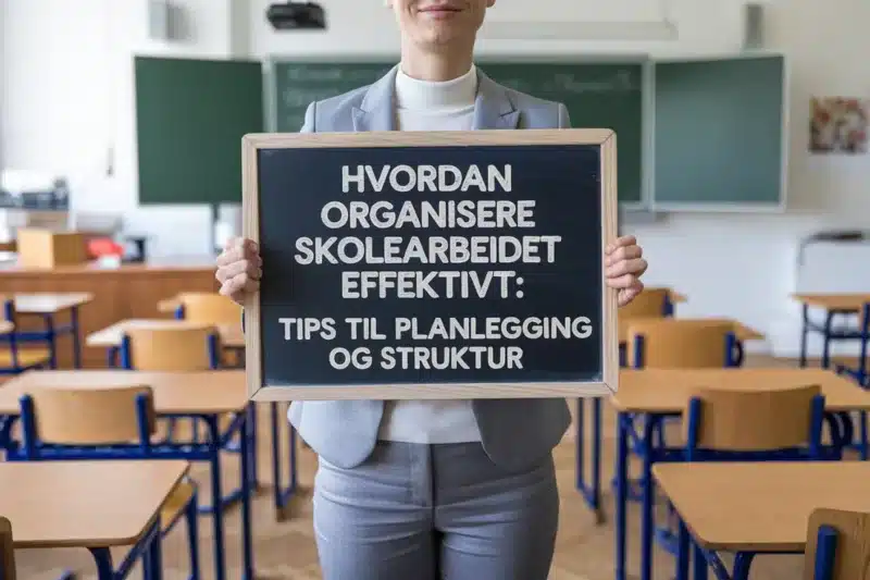 Hvordan organisere skolearbeidet effektivt: tips til planlegging og struktur