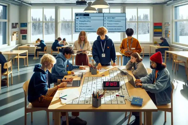 Norwegian students collaborate in small groups with clear roles and guidance